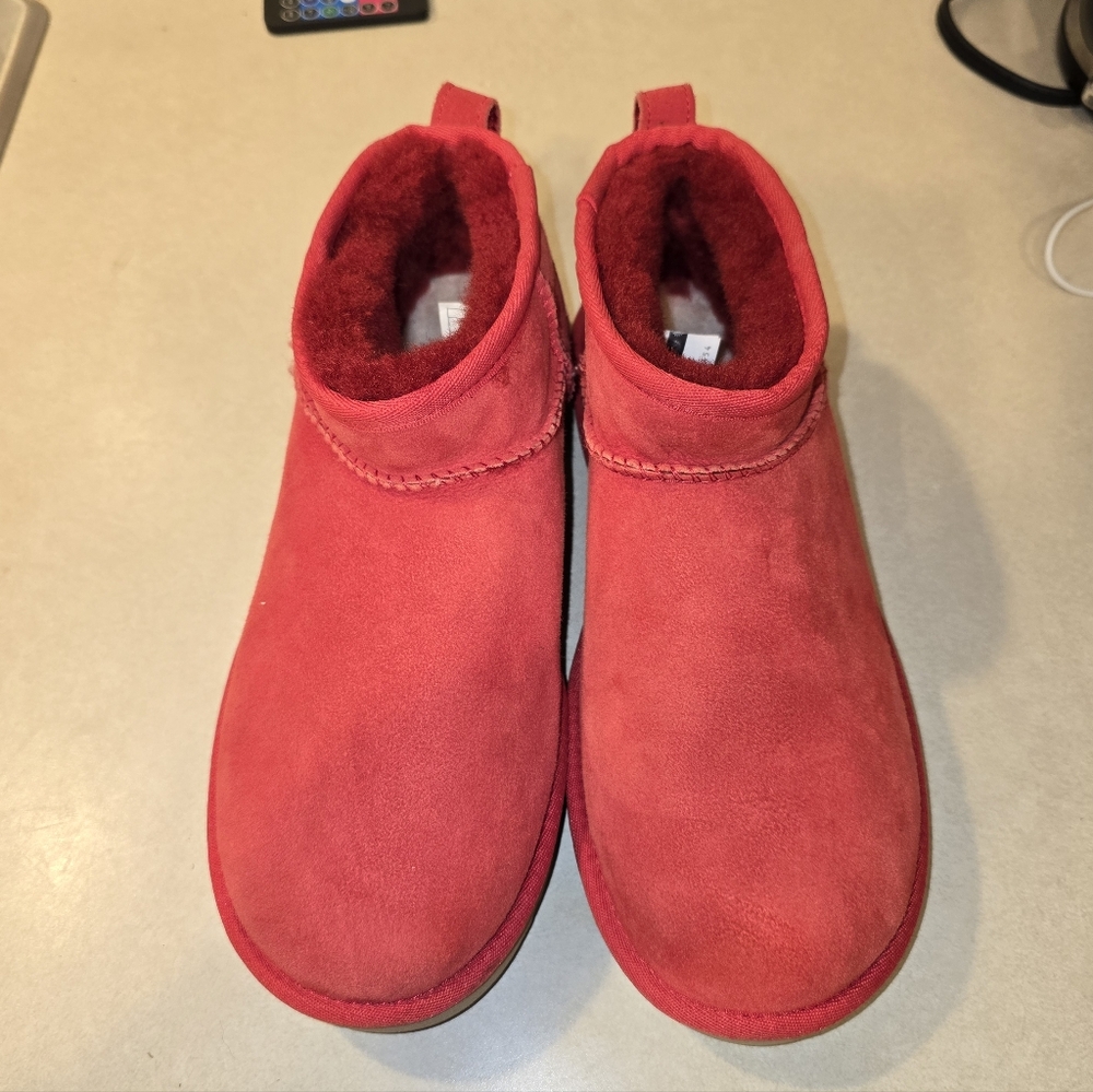 UGG Red Ankle Boots